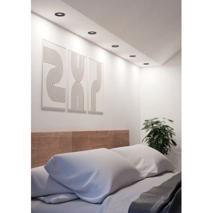 Eglo - LED indbygningsspot LED/4,8W/230V 2700/4000/6500K sort