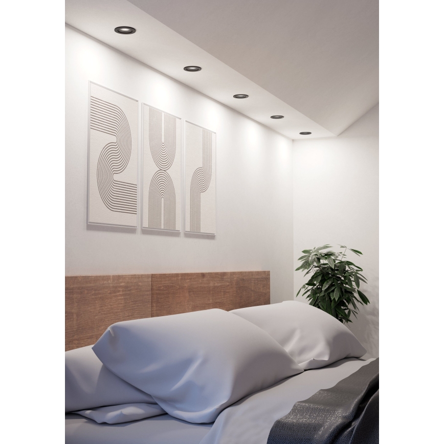Eglo - LED indbygningsspot LED/4,8W/230V 2700/4000/6500K sort