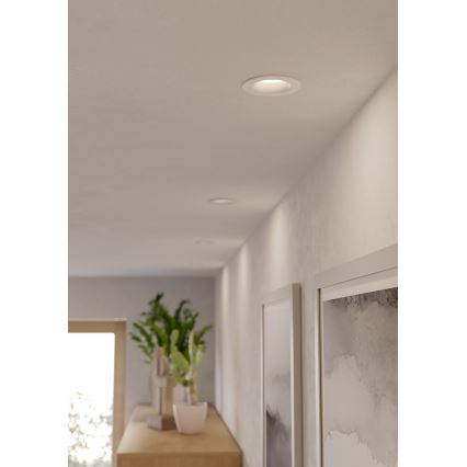 Eglo - SÆT 3x LED badeværelses indbygningsspot LED/4,9W/230V 2700/4000/6500K Ø 8,8 cm IP65 hvid