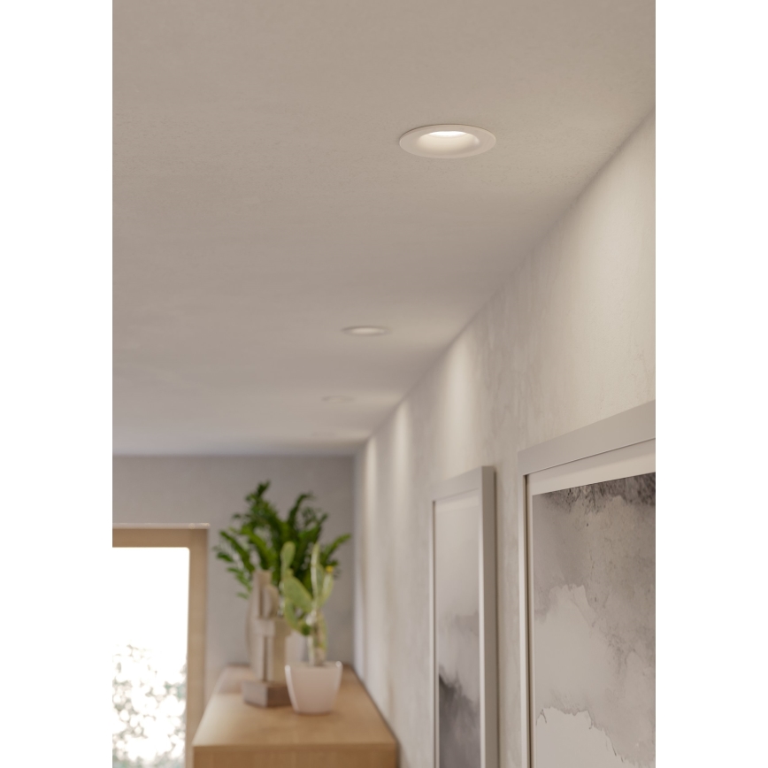 Eglo - SÆT 3x LED badeværelses indbygningsspot LED/4,9W/230V 2700/4000/6500K Ø 8,8 cm IP65 hvid