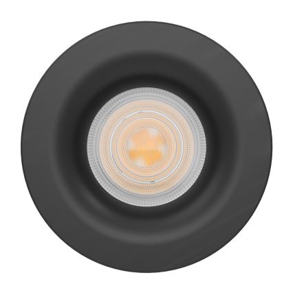 Eglo - LED indbygningsspot til badeværelse LED/4,9W/230V 2700/4000/6500K Ø 8,8 cm IP65 sort