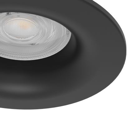 Eglo - 3-pak LED indbygningsspots til badeværelse LED/4,9W/230V 2700/4000/6500K Ø 8,8 cm IP65 sort