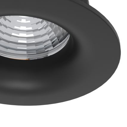 Eglo - Sæt med 3 dæmpbare LED-indbygningsspots LED/4,8W/230V Ø 8,8 cm sort