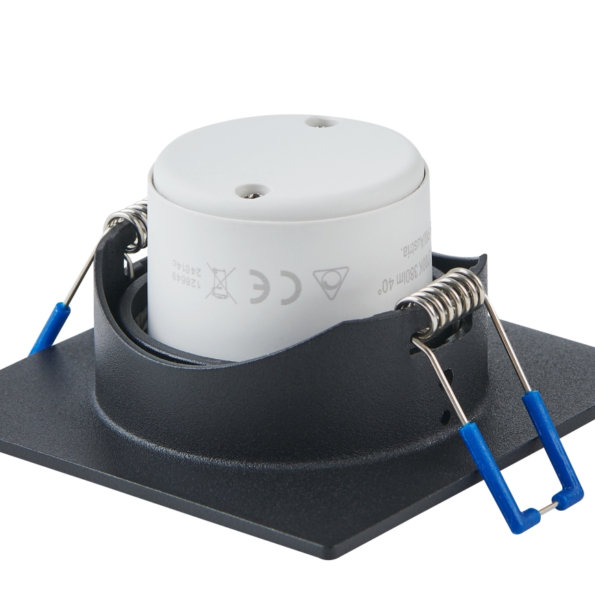 Eglo - Sæt med 3 dæmpbare LED-indbygningsspots LED/6,4W/230V 8,8x8,8 cm sort