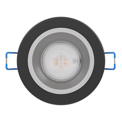 Eglo - LED dæmpbar indbygningsspot til badeværelse LED/4,8W/230V 2700/4000/6500K IP44 sort