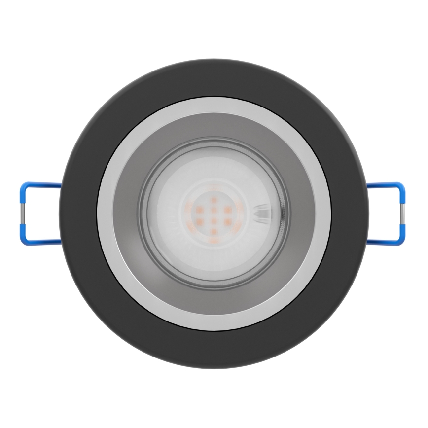 Eglo - LED dæmpbar indbygningsspot til badeværelse LED/4,8W/230V 2700/4000/6500K IP44 sort