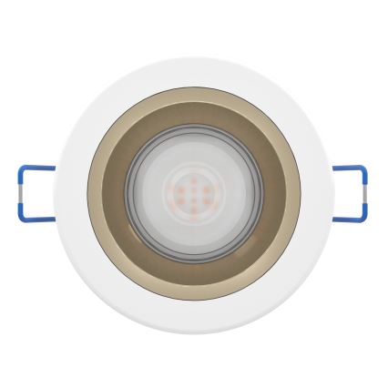 Eglo - Dæmpbar LED-indbygningsspot til badeværelse LED/4,8W/230V 2700/4000/6500K IP44 hvid/guld