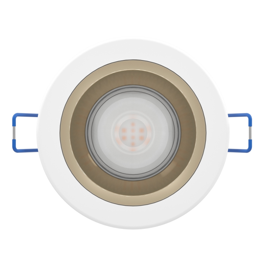 Eglo - Dæmpbar LED-indbygningsspot til badeværelse LED/4,8W/230V 2700/4000/6500K IP44 hvid/guld