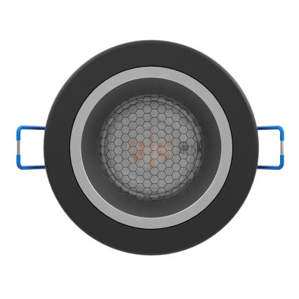 Eglo - LED RGBW Dæmpbar indbygningsspot til badeværelse LED/4,8W/230V 2700-6500K IP44 sort