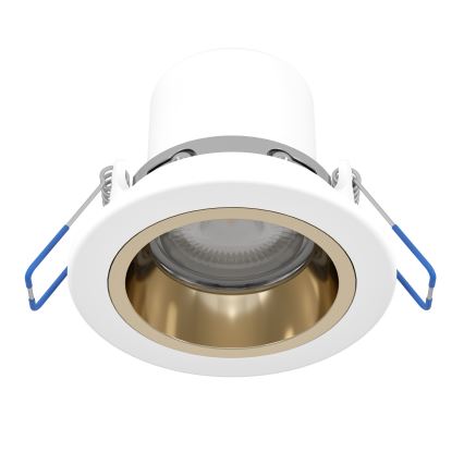 Eglo - LED RGBW Dæmpbar indbygningsarmatur til badeværelset LED/4,8W/230V 2700-6500K IP44 hvid/guld