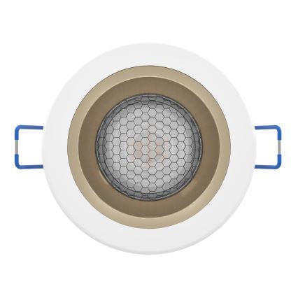 Eglo - LED RGBW Dæmpbar indbygningsarmatur til badeværelset LED/4,8W/230V 2700-6500K IP44 hvid/guld
