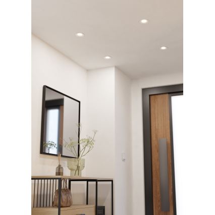 Eglo - Dæmpbar LED indbygningsspot LED/6,4W/230V Ø 8,8 cm hvid