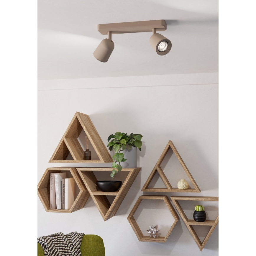 Eglo - Loftspot 2xGU10/10W/230V beige