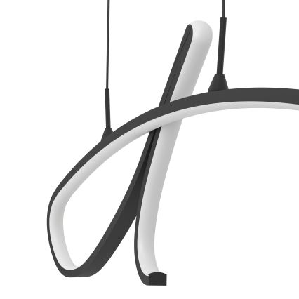 Eglo - LED-pendel med wireophæng LED/20W/230V 2700/4000/6500K sort