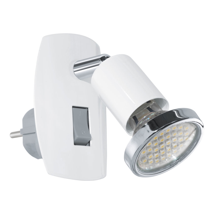 Eglo - LED-lampe til stikkontakt 1xGU10/2,8W/230V hvid