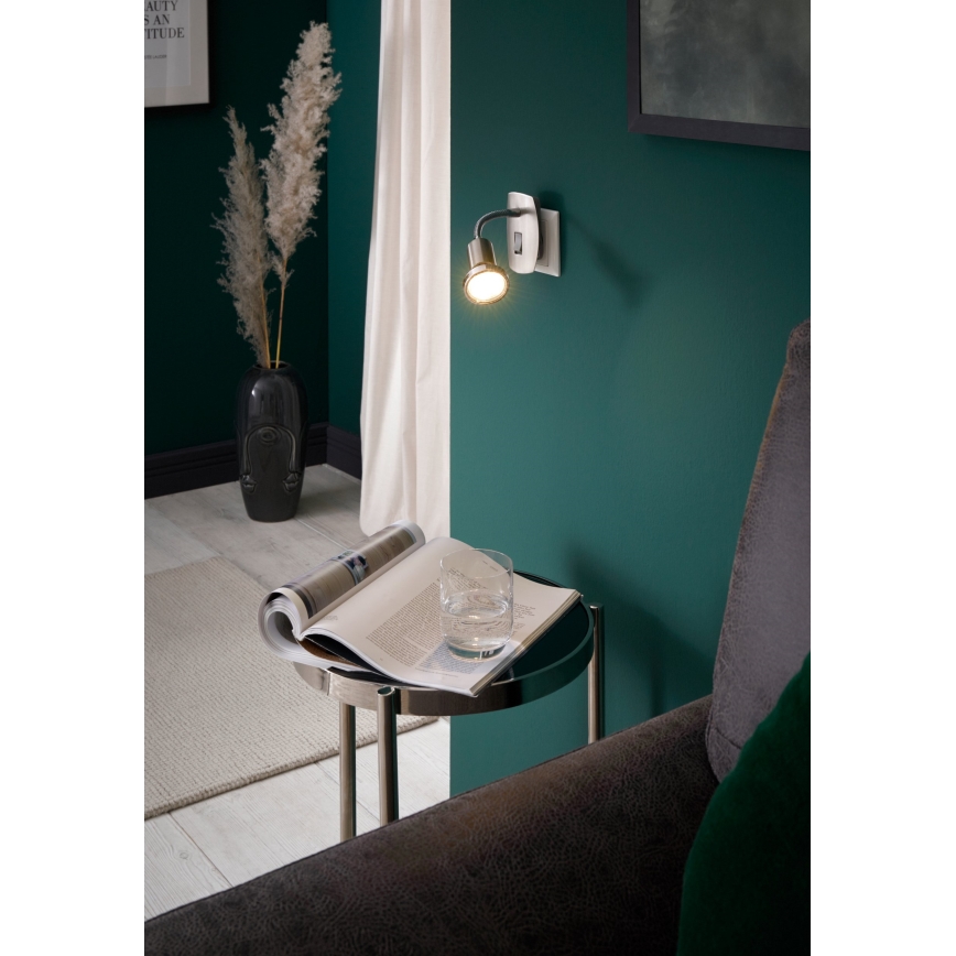 Eglo - LED-armatur til GU10-fatning 1xGU10/2,8W/230V mat krom