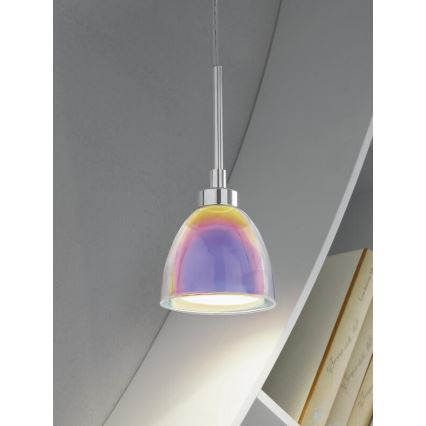 EGLO 90365 - Hængende lysekrone ACENTO 1xG9/40W farverig