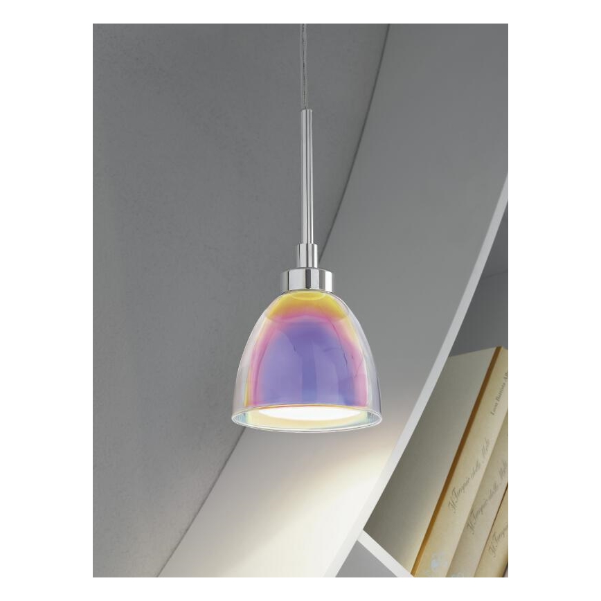 EGLO 90365 - Hængende lysekrone ACENTO 1xG9/40W farverig