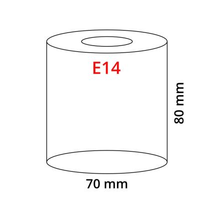 Eglo 90858 - Lampeskærm til pendel, bordlampe, loftlampe og spotlampe MY CHOICE E14 diameter 7 cm sort og hvid