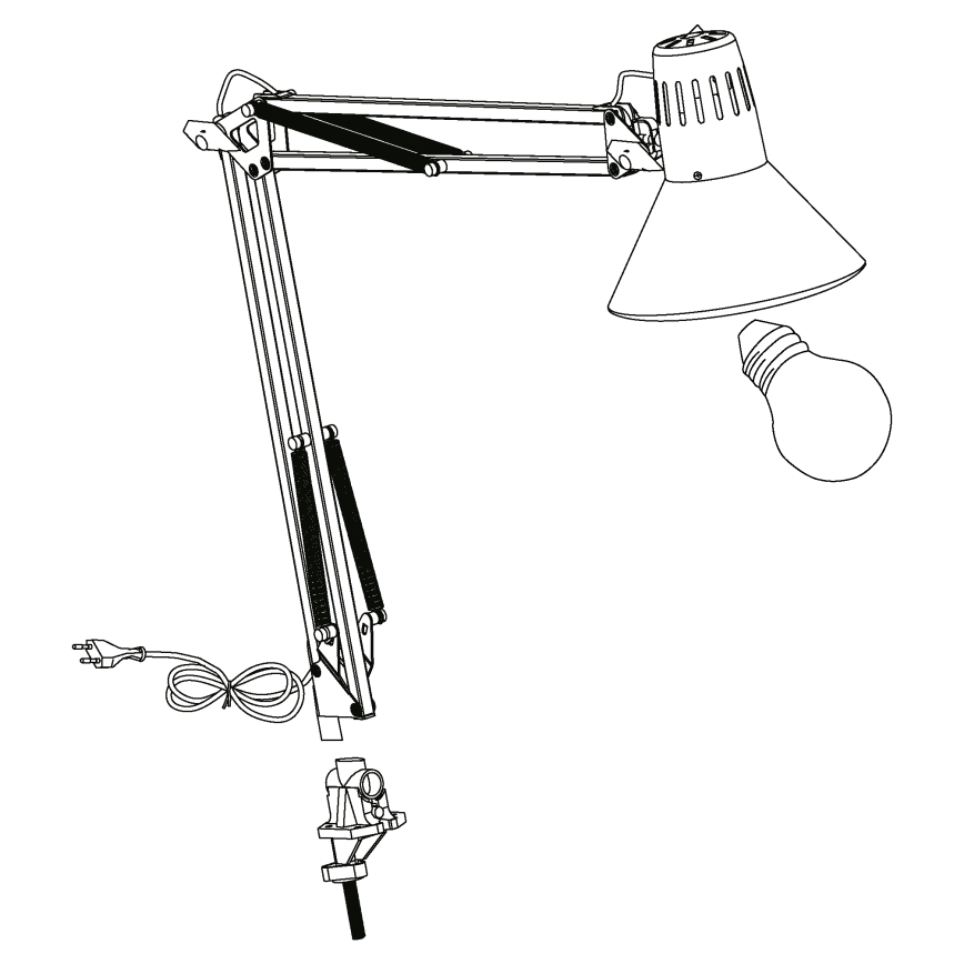 Eglo - Bordlampe 1xE27/40W
