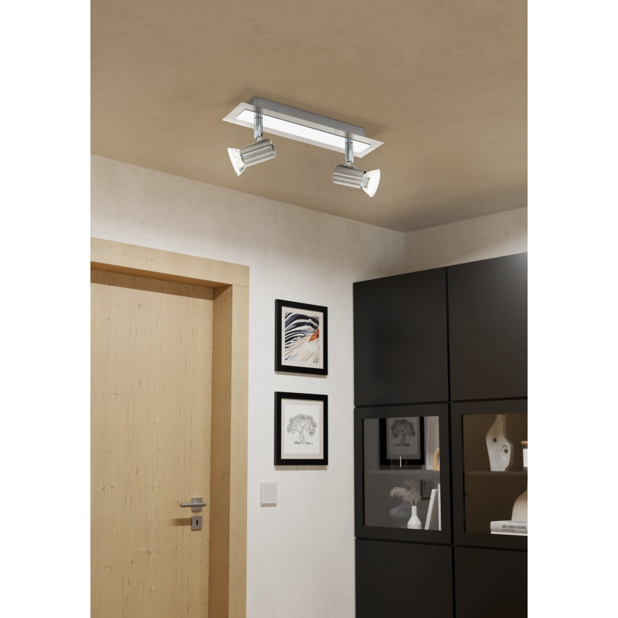 Eglo - Væg-/loftlampe 2xGU10/LED/3W