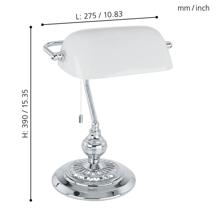 Eglo - Bordlampe  E27/60W