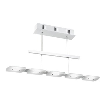 EGLO 91071 - LED pendel dæmpbar TIGHT 5xLED/4,76W hvid