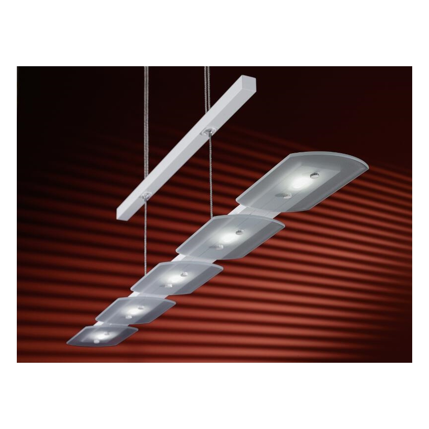 EGLO 91071 - LED pendel dæmpbar TIGHT 5xLED/4,76W hvid