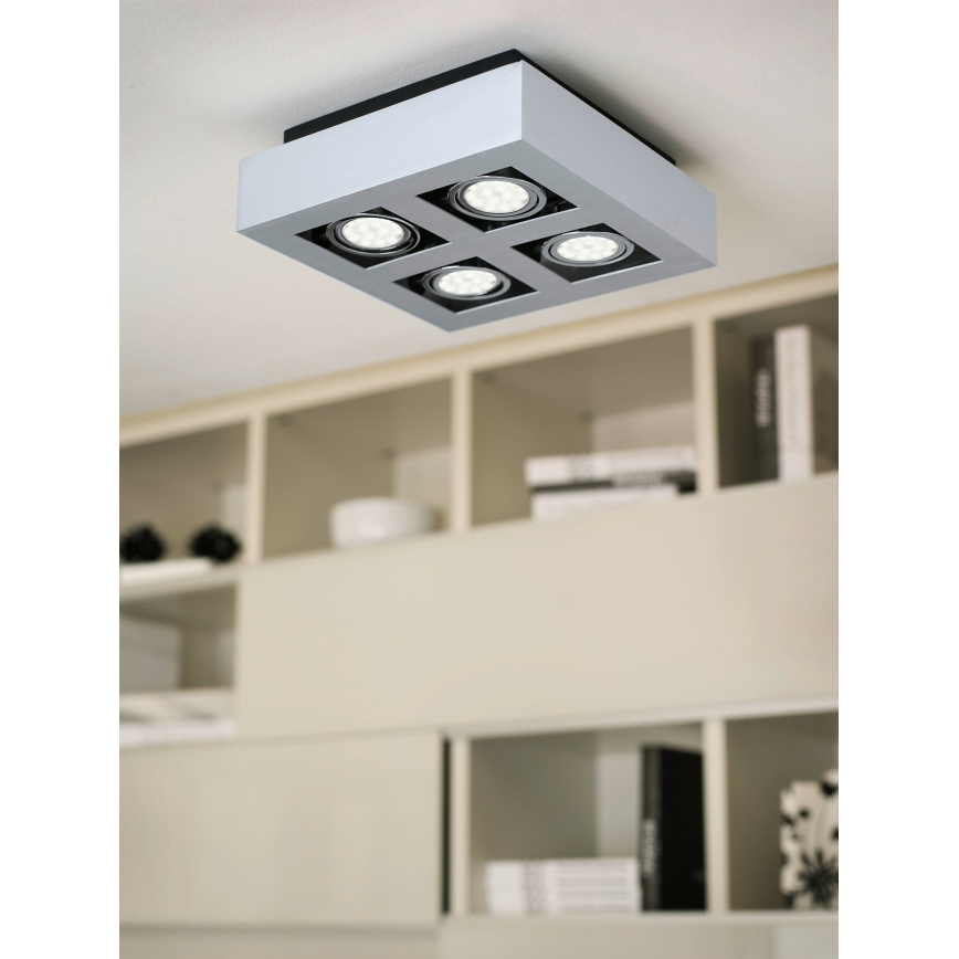 Eglo - LED spotlampe 4xGU10-LED/5W/230V