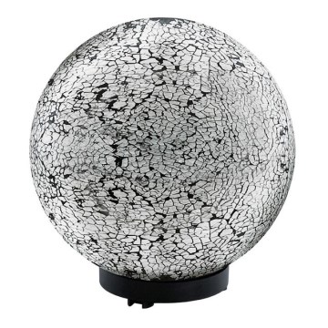 EGLO 91638 - Udendørs lille kort TERRALUNA 1 1xE27/18W antik sort / hvid IP44