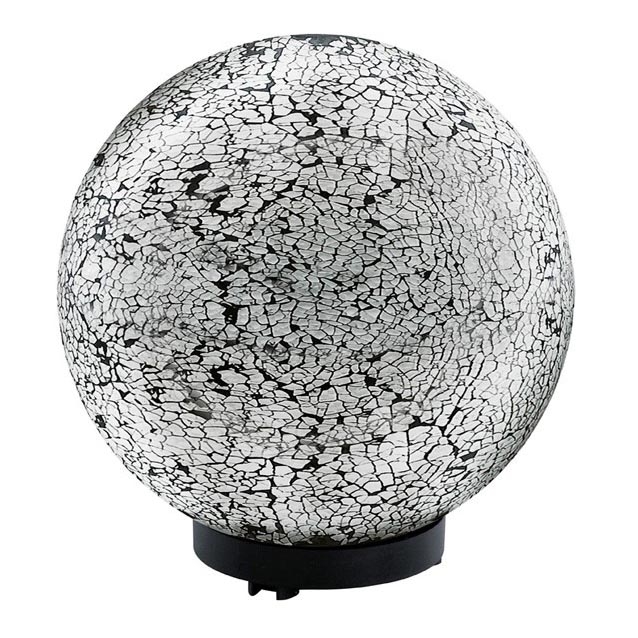 EGLO 91638 - Udendørs lille kort TERRALUNA 1 1xE27/18W antik sort / hvid IP44