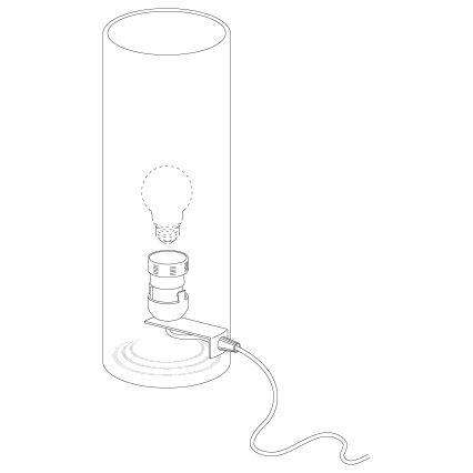 Eglo - Bordlampe  E27/60W/230V