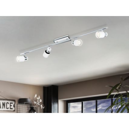 Eglo - LED spotlampe 4xGU10-LED/5W/230V