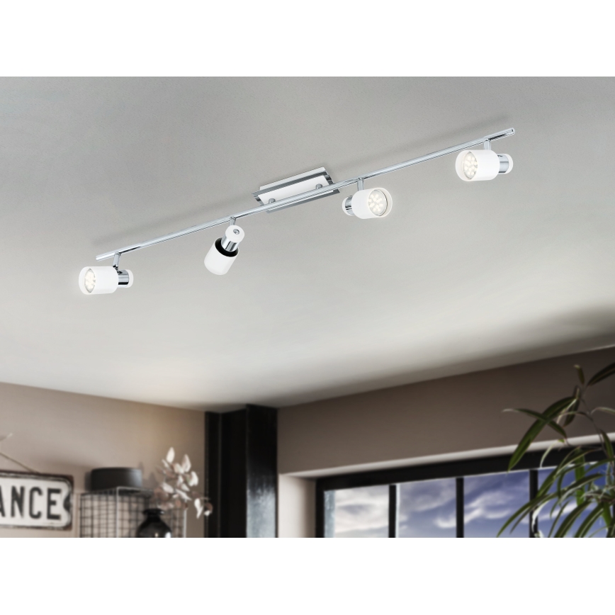 Eglo - LED spotlampe 4xGU10-LED/5W/230V