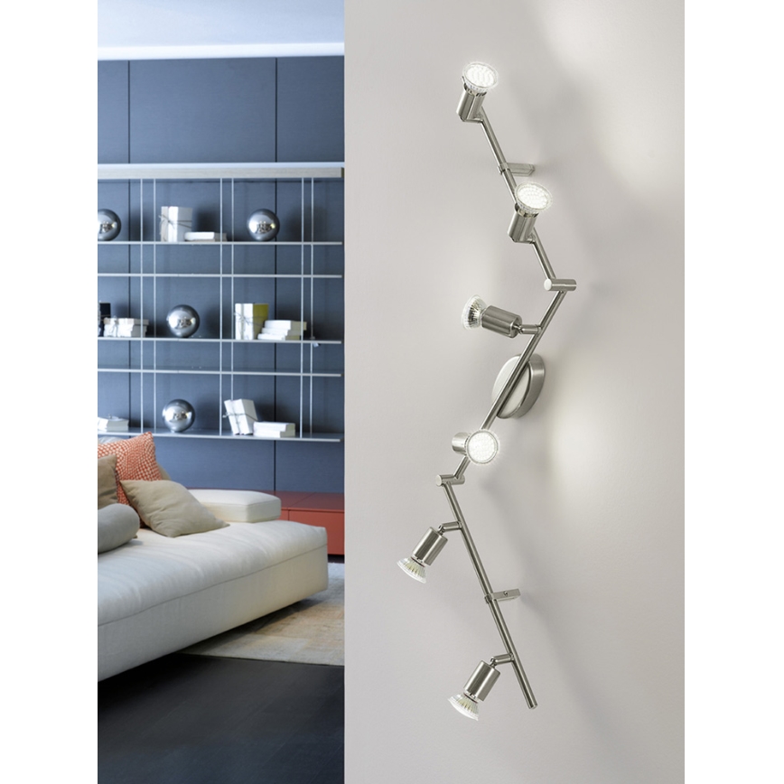 Eglo - LED spotlampe 6xGU10-LED/2,8W/230V