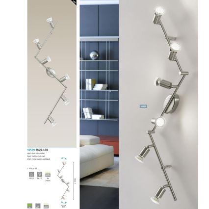 Eglo - LED spotlampe 6xGU10-LED/2,8W/230V