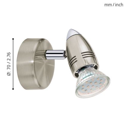 Eglo - LED spotlampe 1xGU10/3W/230V