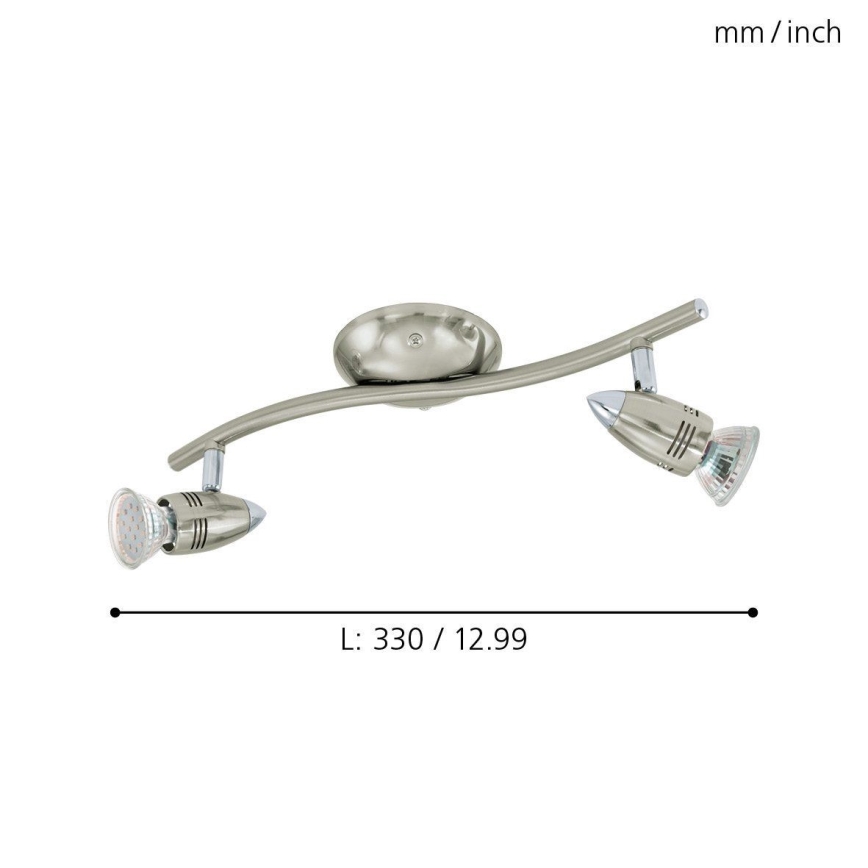 Eglo - LED spotlampe 2xGU10/3W/230V