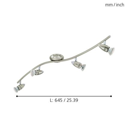 Eglo - LED spotlampe  4xGU10/3W/230V