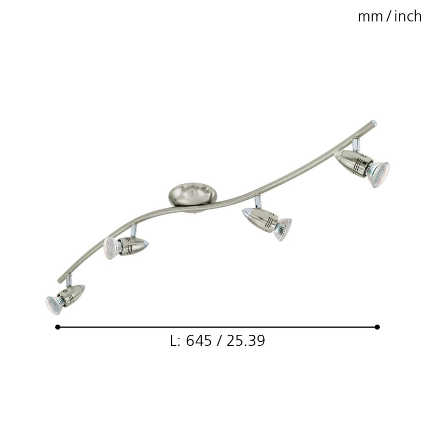 Eglo - LED spotlampe  4xGU10/3W/230V