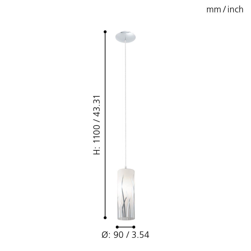 Eglo 92739 - Pendel RIVATO 1xE27/60W/230V