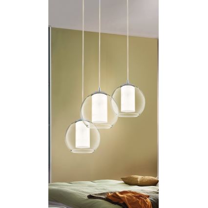 Eglo 92762 - Lysekrone på wire BOLSANO 3xE27/60W
