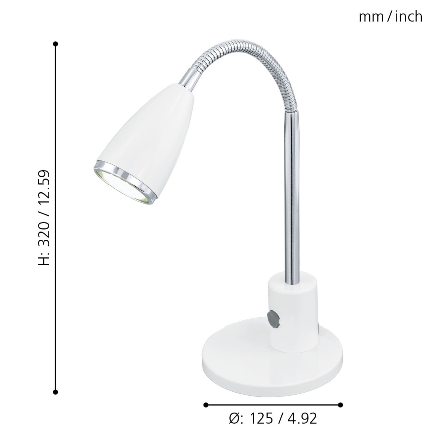 Eglo - Bordlampe 1xGU10/3W/230V