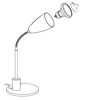 Eglo - LED bordlampe 1xGU10/3W/230V