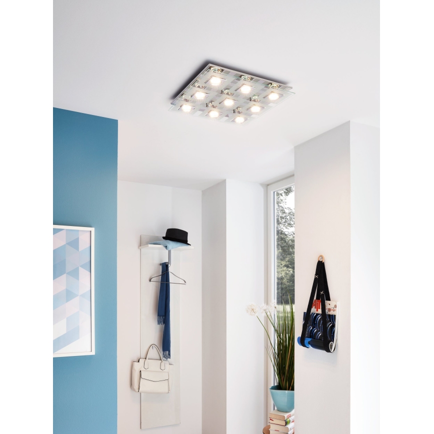 Eglo - LED loftlampe 9xGU10/3W/230V