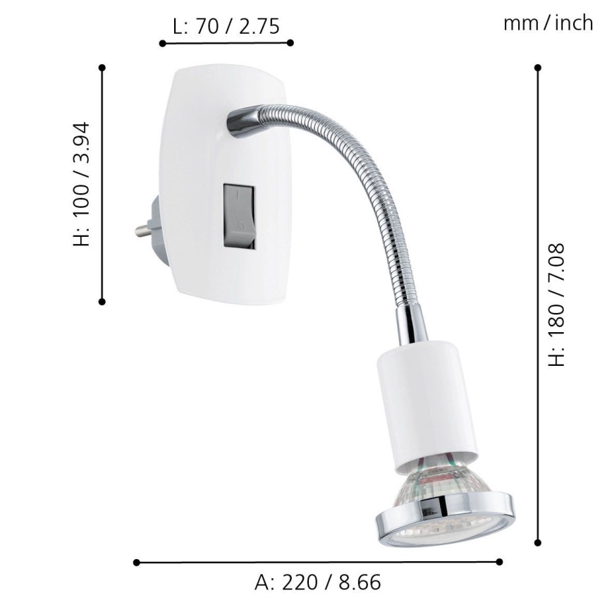 Eglo - LED spotlamper 1xGU10/2,5W LED