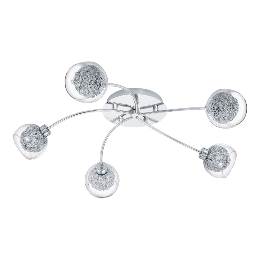 Eglo 93055 - Loftlampe OVIEDO 5XG9/33W/230V