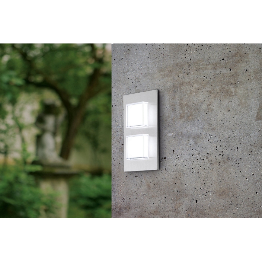 Eglo 93365 - Udendørs LED væglampe PIAS 2xLED/2,5W/230V IP44