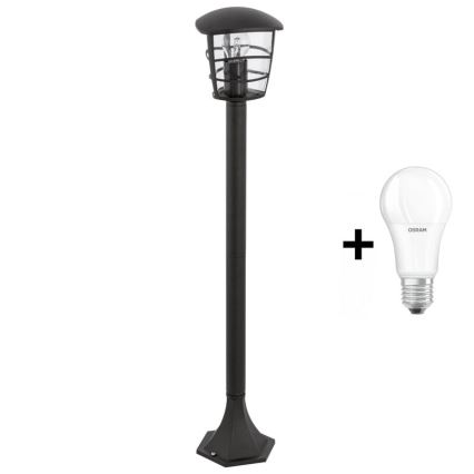 Eglo - Udendørs LED-lampe 1xE27/8,5W/230V IP44 sort