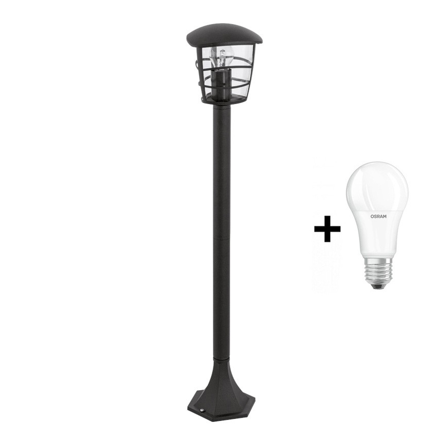 Eglo - Udendørs LED-lampe 1xE27/8,5W/230V IP44 sort